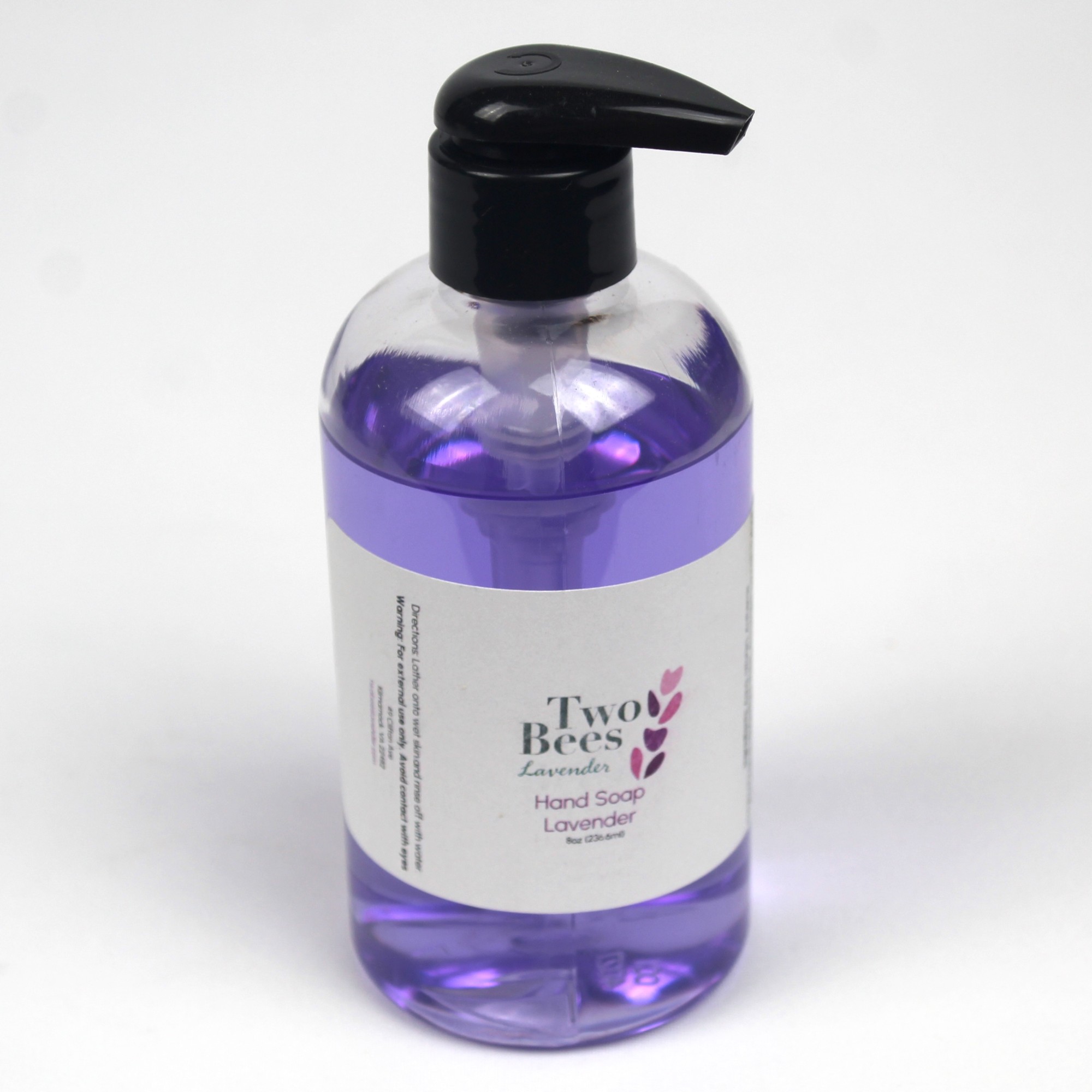 Lavender hand soap bottle, 8oz pump.